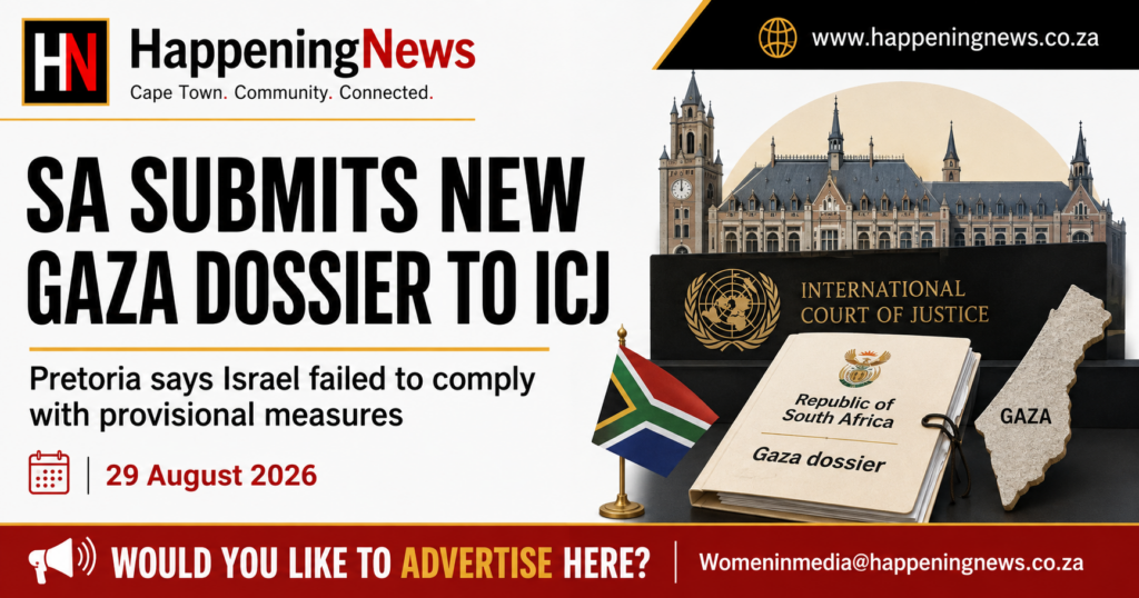 South Africa Gaza ICJ Dossier 2026 submitted to International Court of Justice