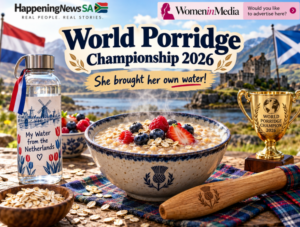 World Porridge Championship 2026 illustration showing a bowl of porridge, Scottish flag and Golden Spurtle trophy.