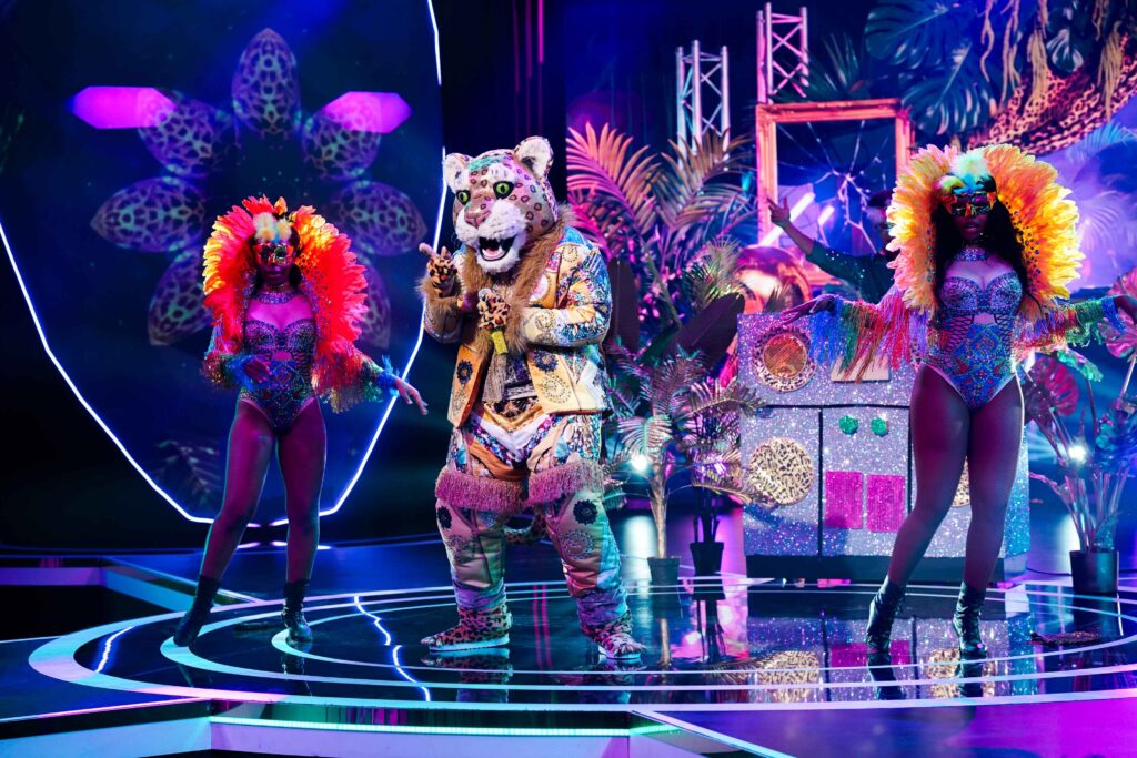 Acting legend Tumisho Masha lit up The Masked Singer South Africa stage as the leaping Leopard_on stage